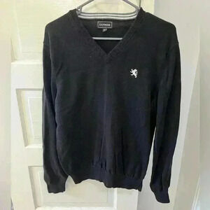 Express mens black vneck sweater size medium